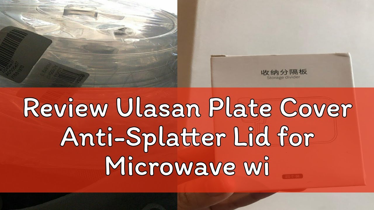 Review Ulasan Plate Cover Anti-Splatter Lid for Microwave with Steam Vent Bowl Food Protection Dome
