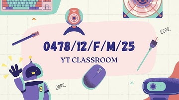IGCSE COMPUTER SCIENCE 0478 Paper 12 Feb-March 2025 | 0478/12/F/M/25 | #igcse | #YTClassroom