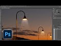 Как сделать луч света от фонаря в фотошопе