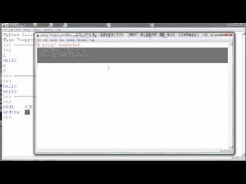 Using print in Python