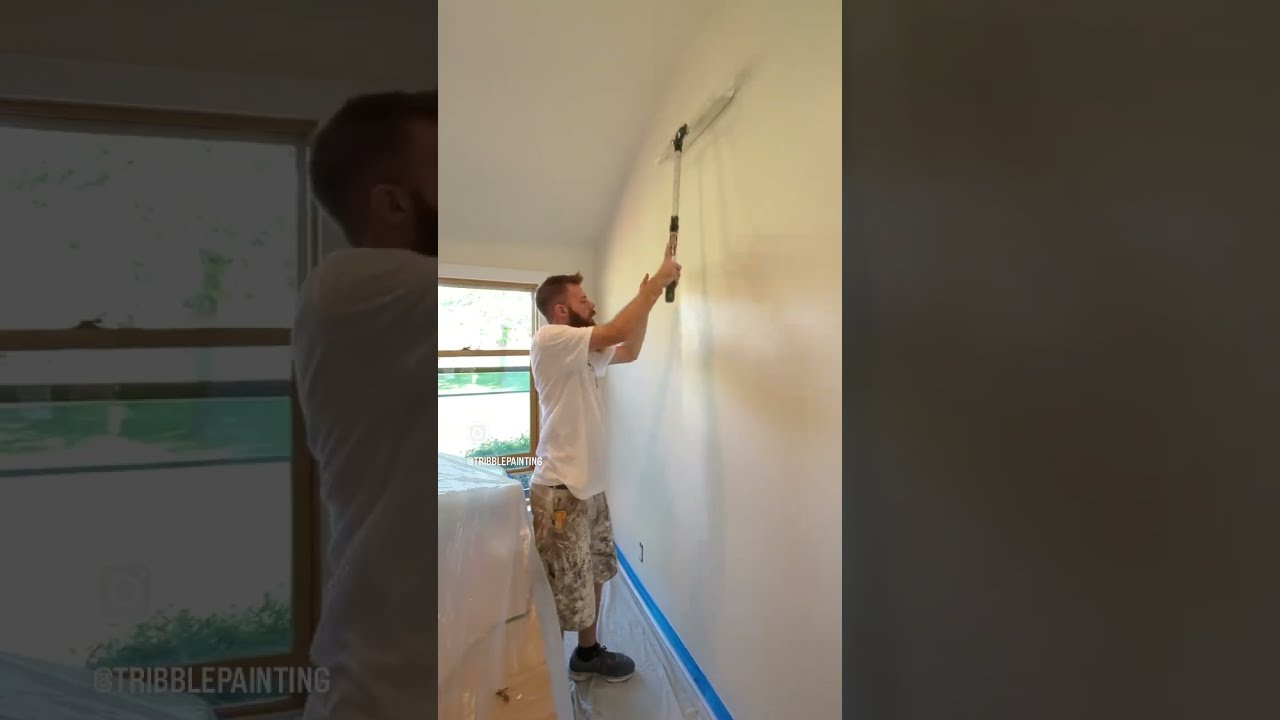 Rolling walls with an extension pole