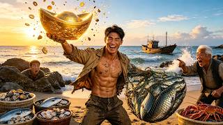 Poor Fisherman Reborn with X-Ray Vision, Sees Underwater Treasures, Becomes Richest in Town! #drama