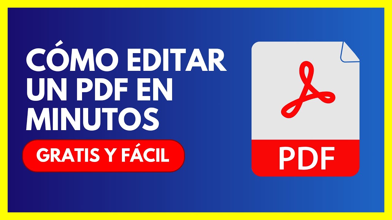 ¡La Mejor Herramienta GRATIS Para Editar PDFs en 2025! - YouTube