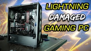 Repairing A Lightning Damaged, Fried Gaming Pc (vlog)