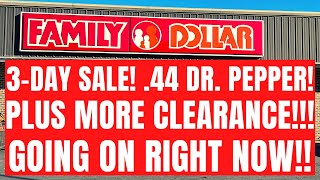 🔥.44 DR. PEPPER!! 3-DAY SALE!! PLUS MORE CLEARANCE!! | FAMILY DOLLAR!! | COUPON WITH BRANDI