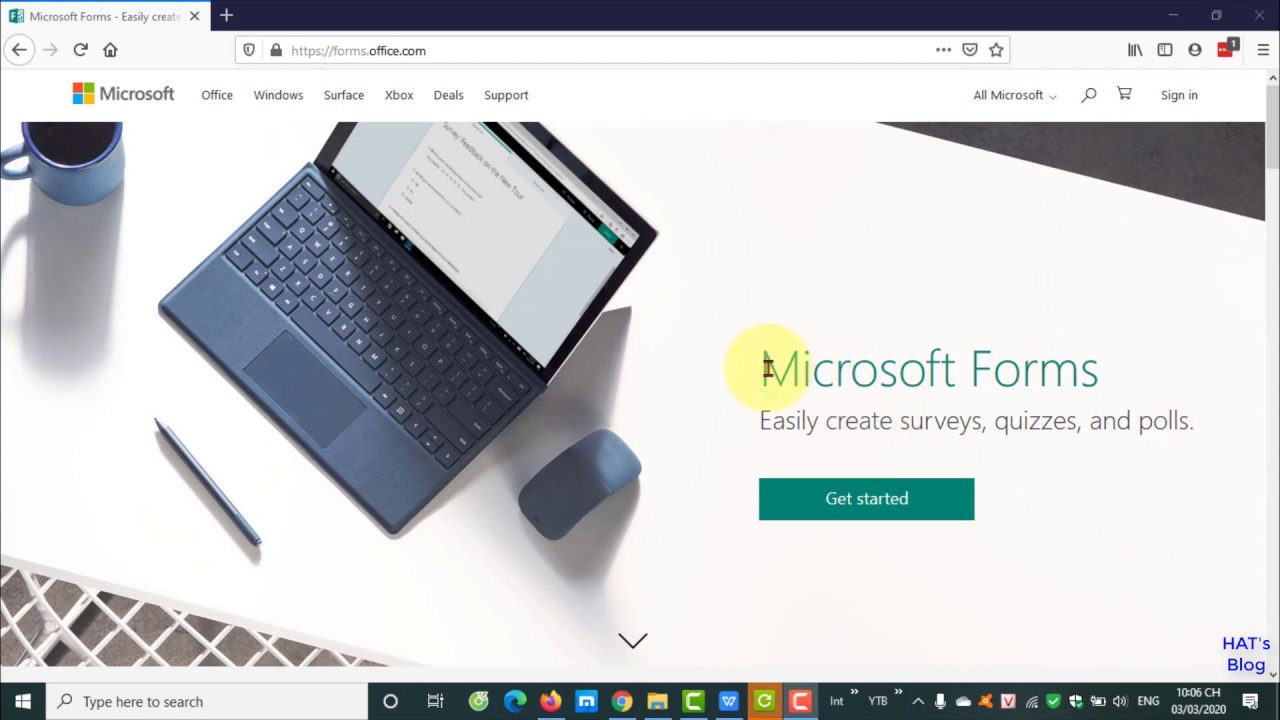 Tạo bài kiểm tra trắc nghiệm trực tuyến bằng microsoft forms - YouTube