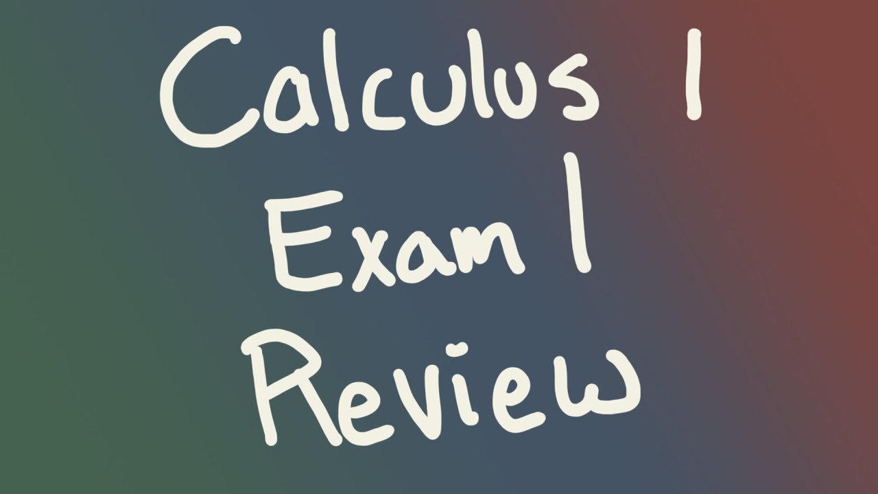 Calculus 1, Basics of differentiation exam review (Fall 2019)