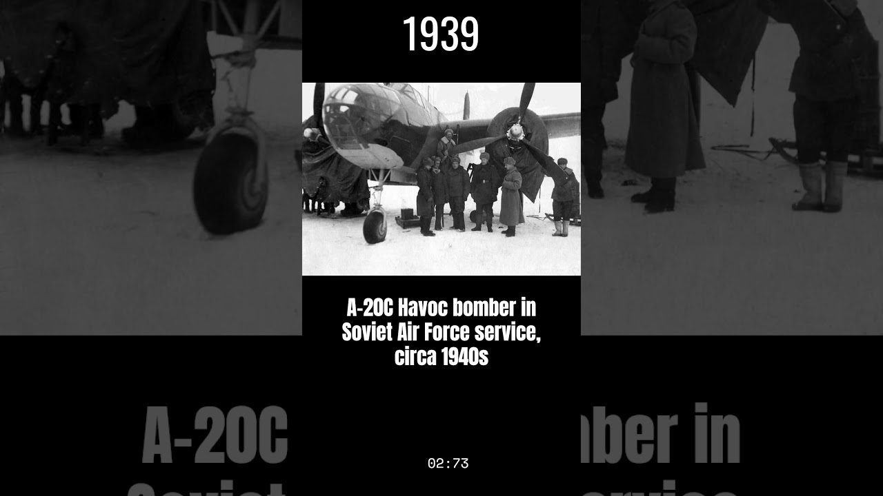 A-20C Havoc bomber in Soviet Air Force service, circa 1940s  