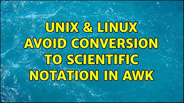 Unix & Linux: Avoid conversion to scientific notation in awk