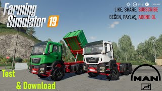 Farming Simulator 2019 MAN TGS 18 v1.0 Truck Mod Pack Test & Download FS19