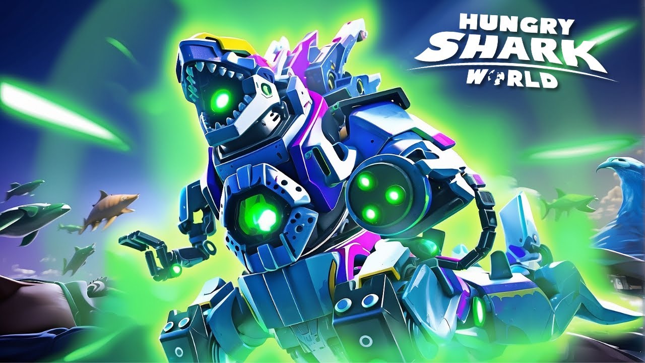 UPGRADING INTO A MECHA SHARKZILLA 🔥( Hungry Shark World )