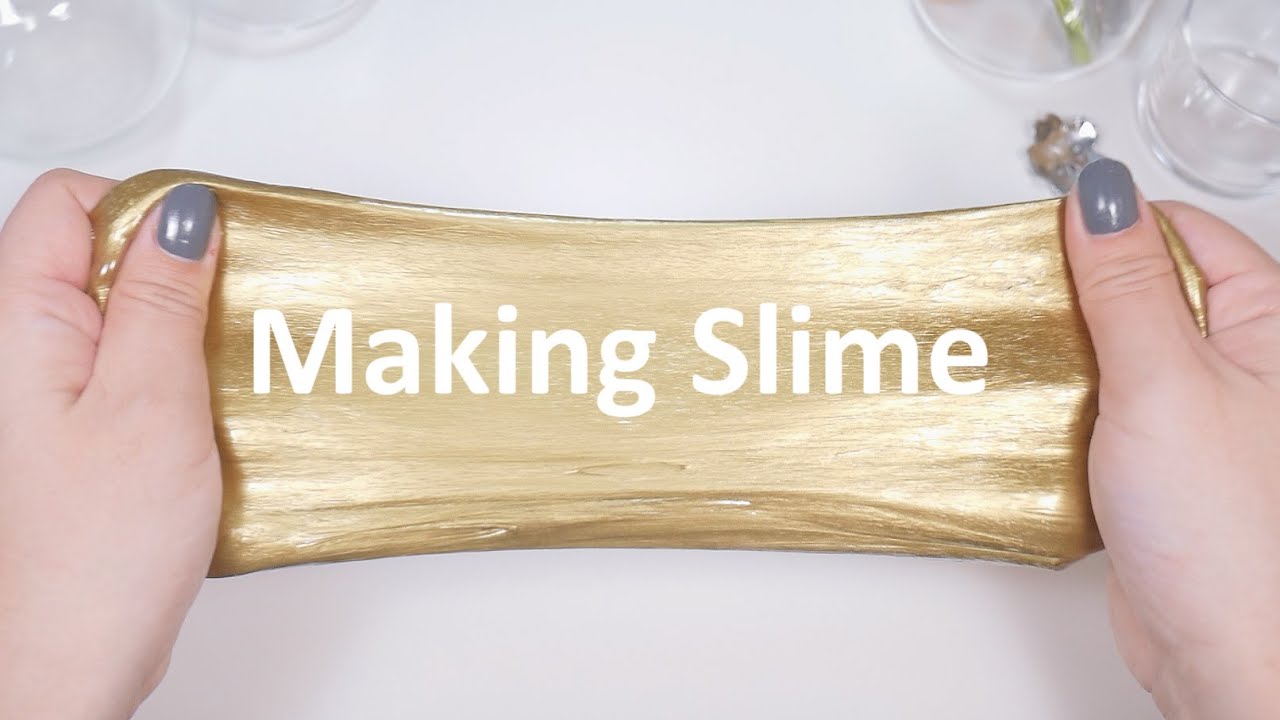 Making Slime　with　Gold＆Silver【ASMR】【No Talking】｜SORA MINI ＆ ASMR