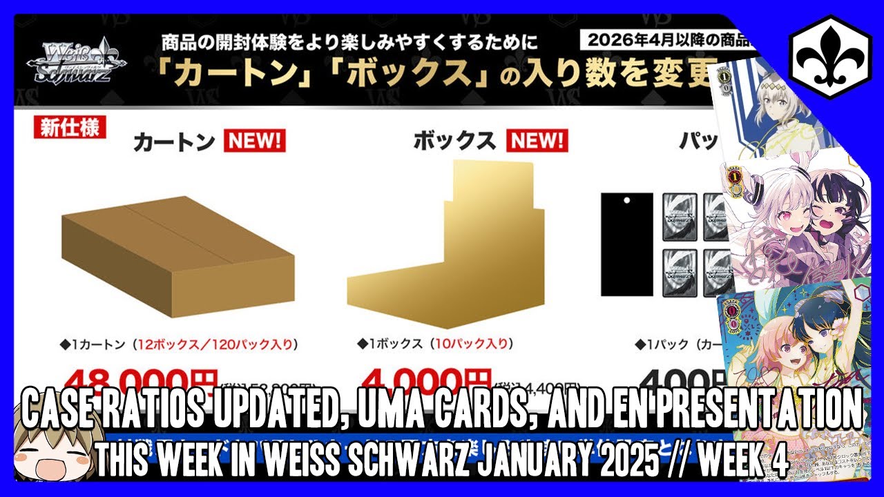 Wake Up Babe! New JP Case Ratios Dropped. [This Week in Weiss
