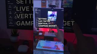Setting live streaming game di tiktok secara vertical #live #livestreaming #game #gaming #tutorial