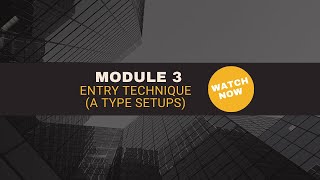 Module #3 Entry Technique (A Type Setups)