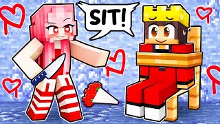 Saying Yes To Crazy Fan Girl For 24 Hours In Minecraft