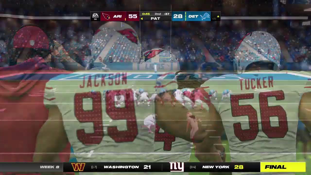 Madden 25 Arizona Cardinals All Pro franchise yr 2 (@ Detroit Lions ) *NRQ week 8 'stream