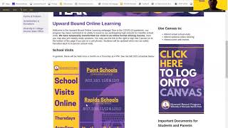 Upward Bound Fall 2020: Logging into Canvas and UWSP Email