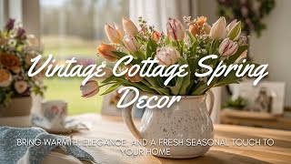 Cottagecore Spring Decor: 15 Vintage Cottage Spring Decor Ideas to Refresh Your Home! 🌸✨