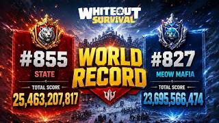 25B+ SVS Hazırlık (855 vs 827) En Güçlü Eyalet Sonuçları - Whiteout Survival