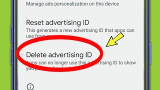 How to Delete Google advertising ID in Android Phone screenshot 3