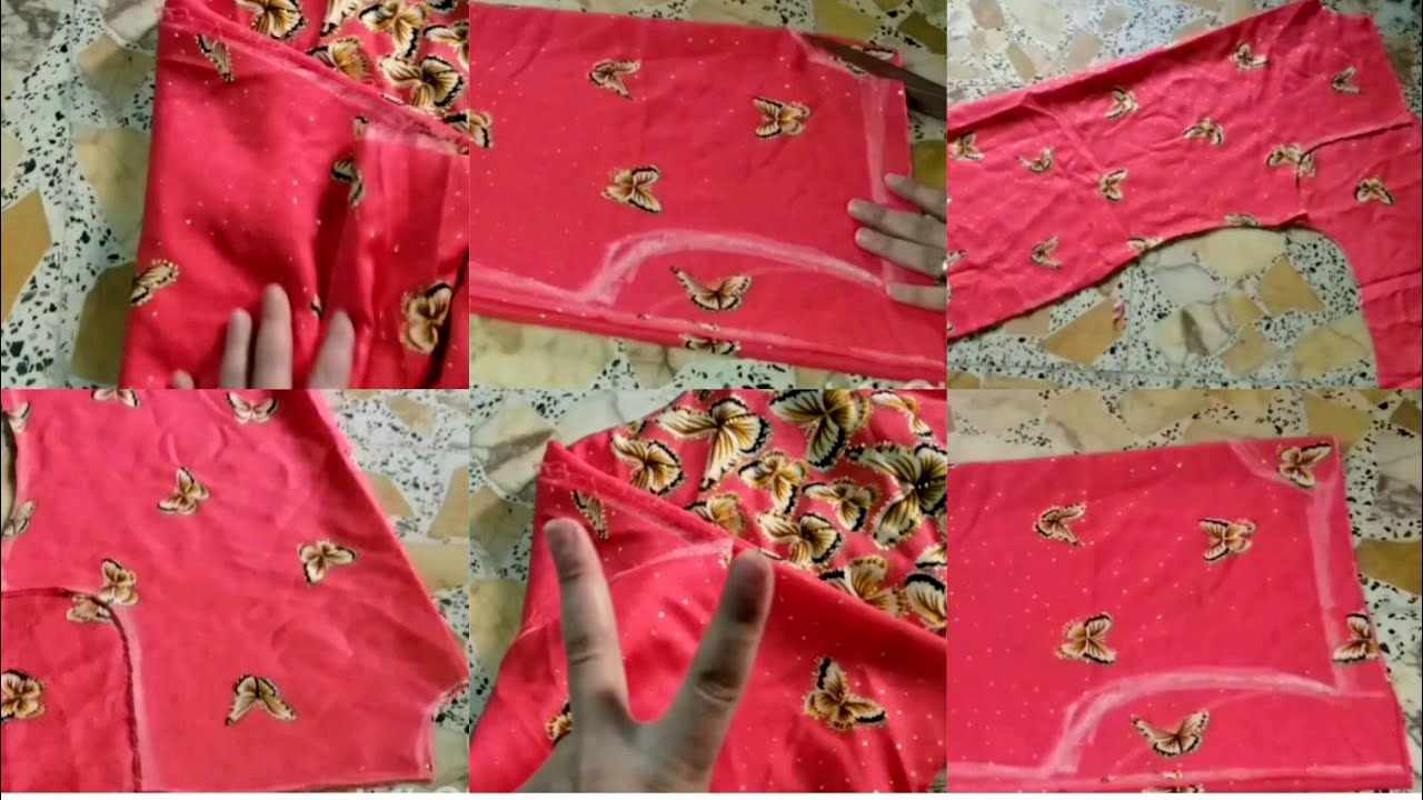 فصال قطعة قماش مترين ونص دشاديش اثنين بطريقة سهلة وسريعة في ٦ دقائق