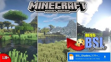 BSL SHADERS for Minecraft PE 1.19+ 😍 | Top 3 BSL Shaders | No ClickBait !