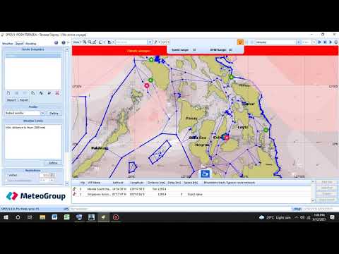 Weather Routing SPOS 9 Automatic Passage Planning