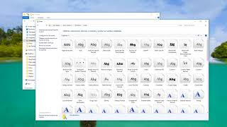Instalar masivamente fuentes de letras en Windows 10