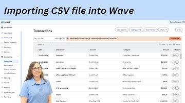 Importing Transactions into Wave with CSV file