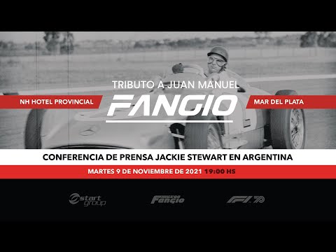 Tributo a Fangio: Conferencia de prensa Jackie Stewart en Argentina