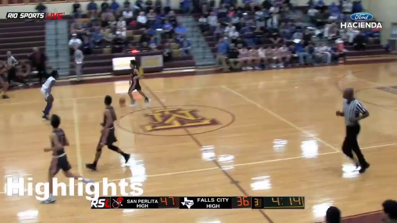 Highlights San Perlita vs Falls City Boys Basketball Area Playoffs 2020