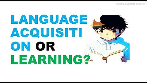 Difference between Language acquisition and language learning | key points | explained
