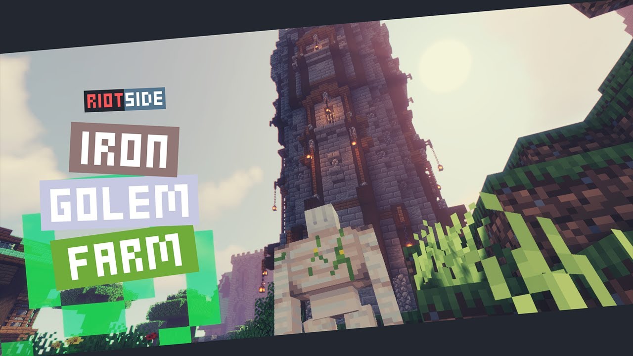 Iron Golem Farm Minecraft Timelapse YouTube