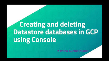 Creating and deleting Datastore databases in GCP using Console