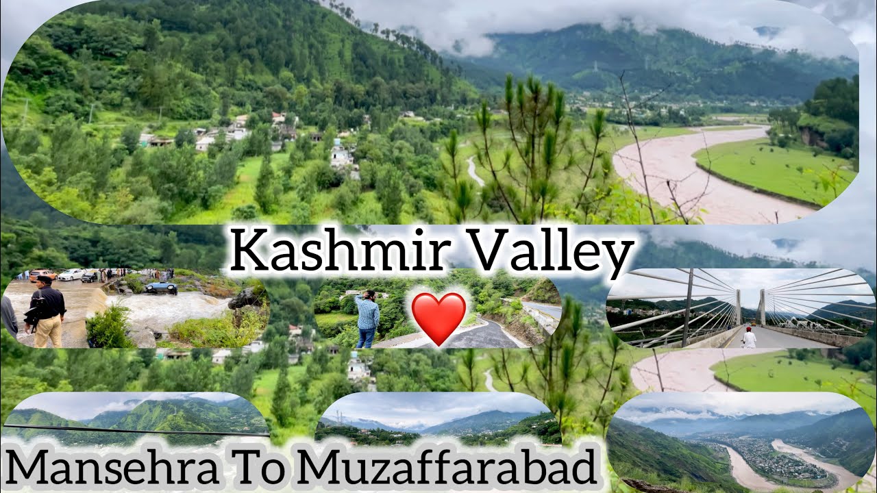 Mansehra To Muzaffarabad Beautiful Places Road Trip. Pakistan Nature Places 