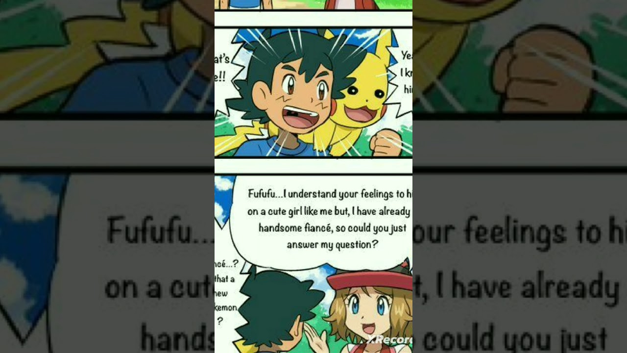 ash x Serena Amour shipping comic # Pokemon # Amour shipping 