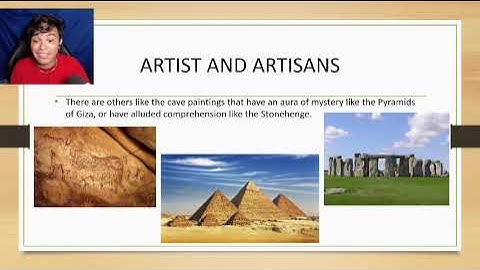 LESSON/CHAPTER 5 :ARTISTS and  ARTISANS