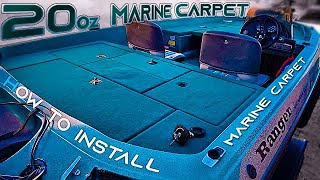 Bass Boat Carpet install tutorial on Old Ranger  | FULL TUTORIAL