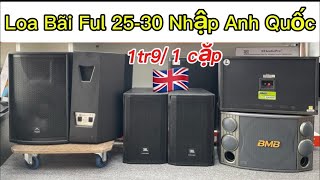 Ful25-30 speakers from England 🇬🇧 - carefully selected, 800w/pair, extremely easy to sing with, p...