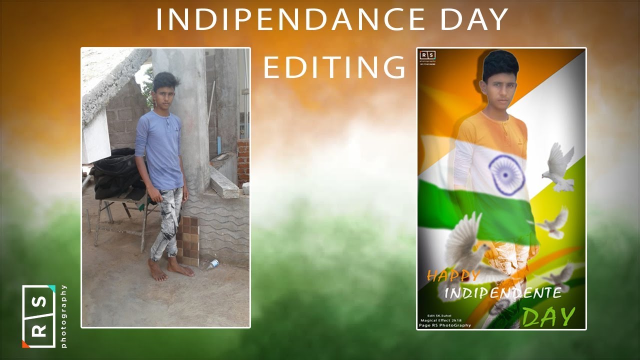 Independence Day Photo Editing | | Photoshop Magical Effect | Trailer