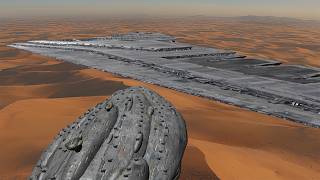 Viscount vs Supremacy - Snoke’s Mega Destroyer Battle over Jakku | Star Wars Empire at War Remake AR