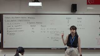 1E (2023) Ch 4.1 Basic algebraic concepts & notations (Lesson 1)