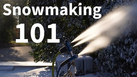 Home Snowmaking Explained. 