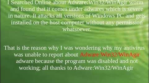 Adware:Win32/WinAgir removal instructions for a safe PC