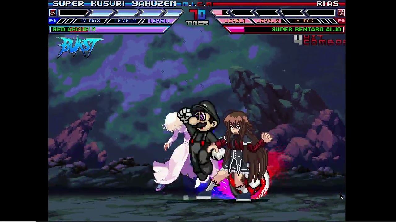 Karane MUGEN Battle #342: Super Kusuri Yakuzen & Red Arcueid vs Rias Gremory & Super Rentaro Aijo