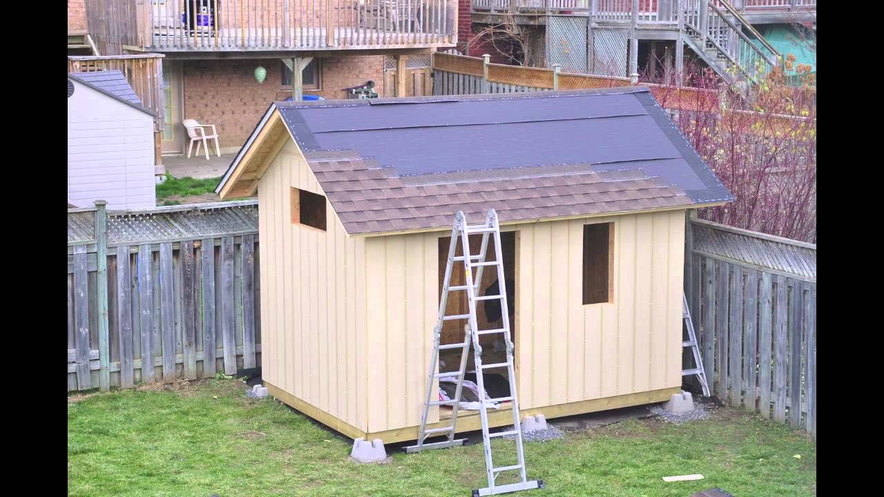 DIY Backyard Garden Shed - YouTube