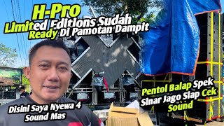 1 Orang nyewa 4 Sound.H-PRO limited edition Dan pentol balap Spek sinar jago ready karnaval pamotan 
