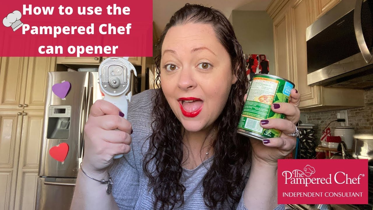 the pampered chef can opener how to use｜TikTok Search