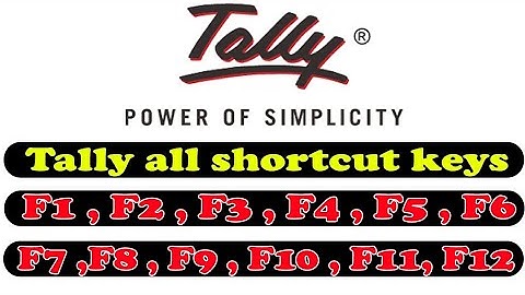 tally shortcut keys | tally shortcut keys f1 to f12 | tally all shortcut keys | shortcut keys tally